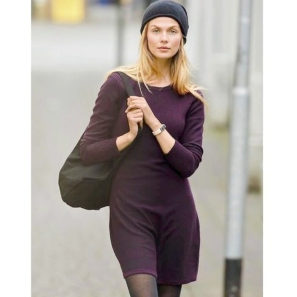 athleta cottonwood sweater dress
